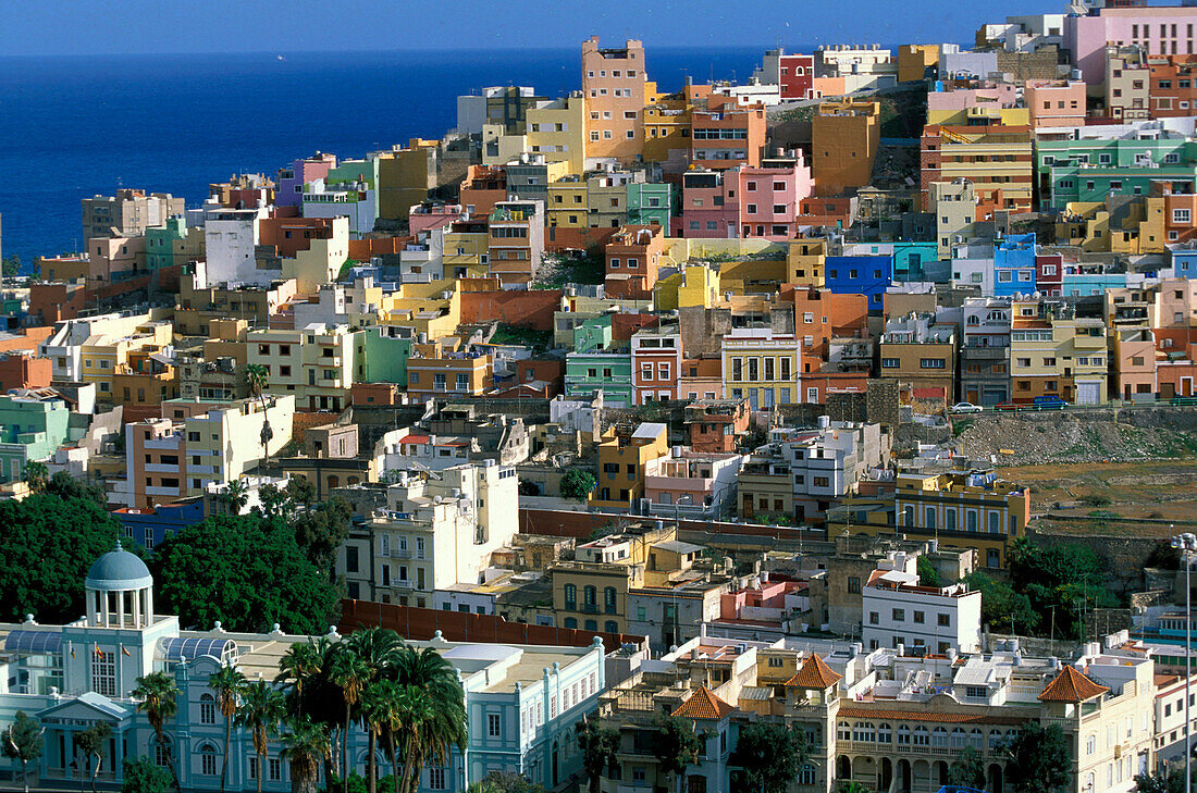 Colourful town of San Juan, Gran Canaria, Kanaren, Canary Islands, Spain