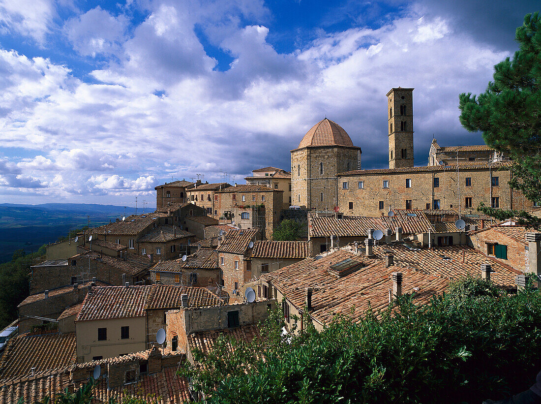 Cityscape of Volterra, Tuscany Italy