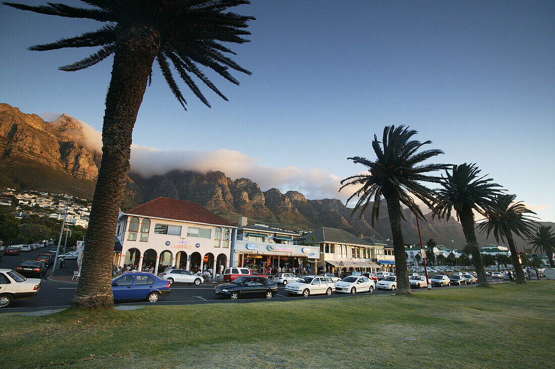 Camps Bay against Twelve Apostels, Cape Peninsula, West Cape, South Africa