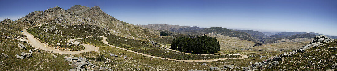 Top of Swartberg Pass, Swartberg Pass to Prince Albert over the Groote Swartberge, Swartberg mountains, Western Cape, South Africa, Africa