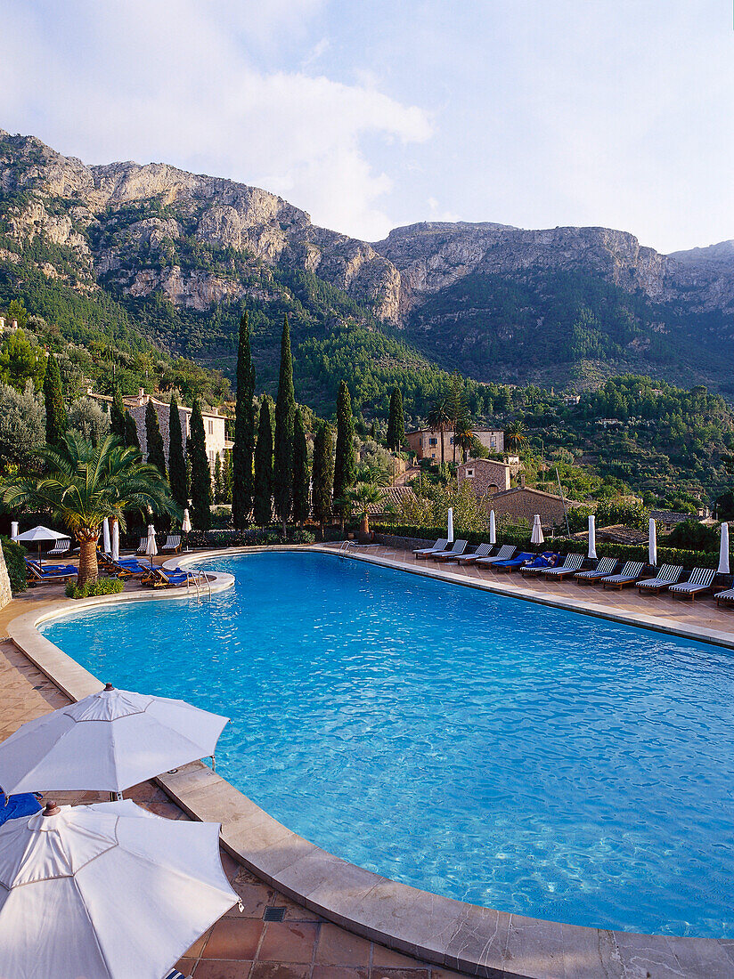 Hotel La Residencia with swimming pool, Deiá, Majorca, Spain