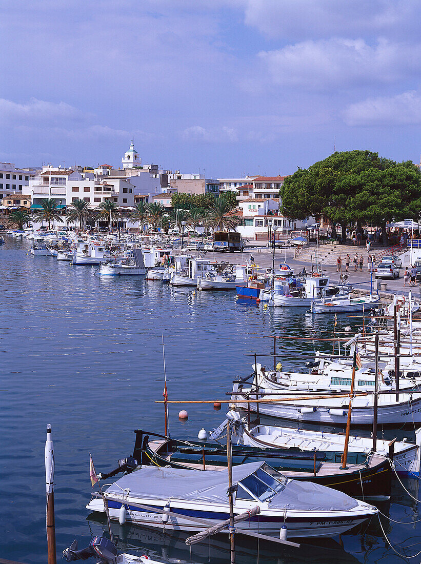 Harbour, fishing port at Cala Ratjada, Majorca, Spain