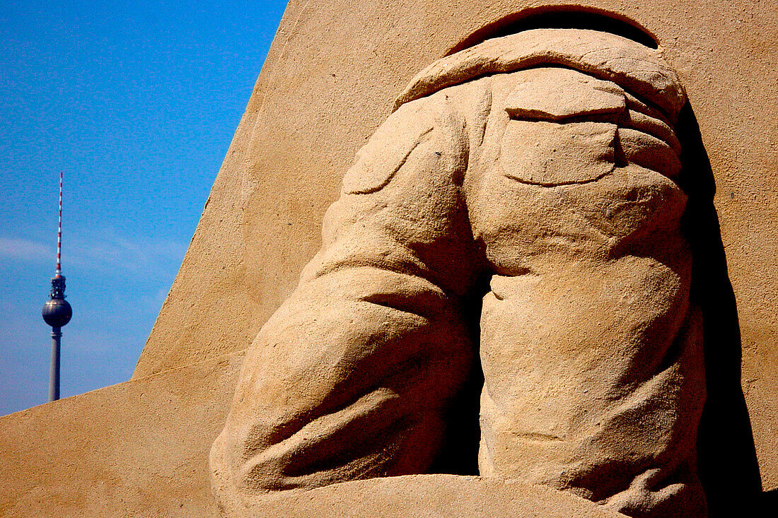 Sandsculptur, Sculptur of sand, Berlin