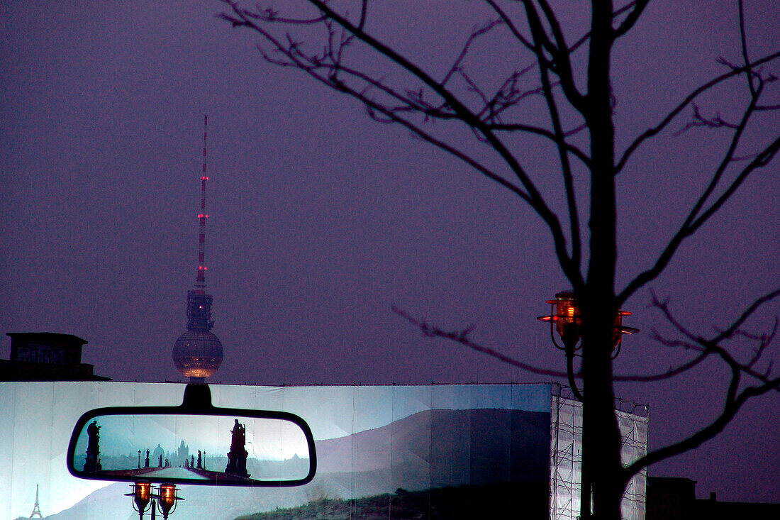 Leipziger Platz and television tower, Berlin, Germany
