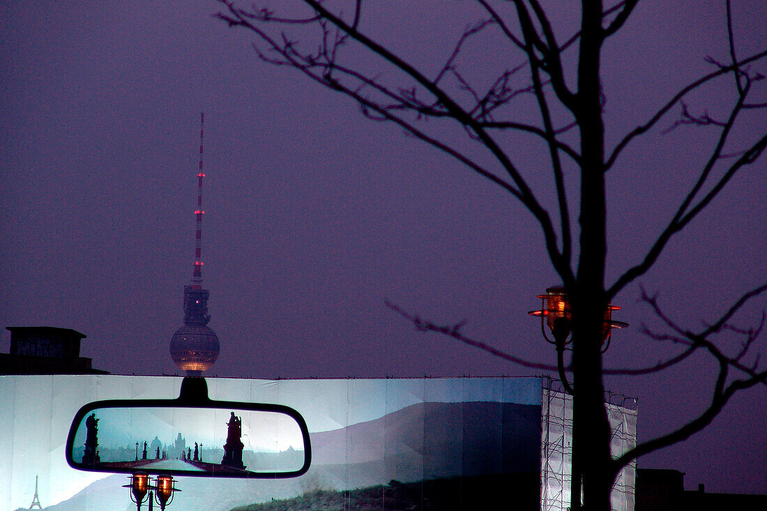 Leipziger Platz und Fernsehturm, Berlin, Deutschland