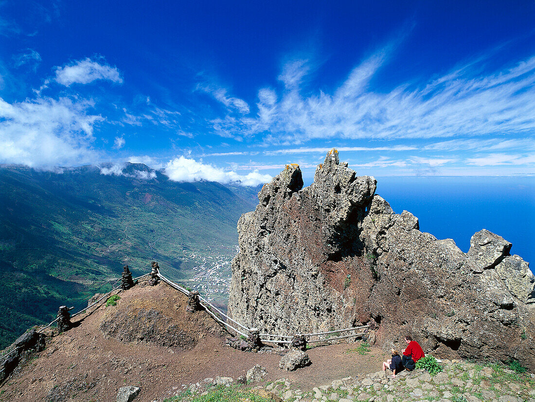 El Golfo, Blick vom Mirador de Jinama, El Hierro, Kanarische Inseln, Spanien