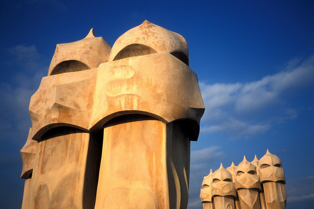 Casa Mila, by Antoni Gaudi, La Predera, Passeig de Gracia, Barcelona, Spain