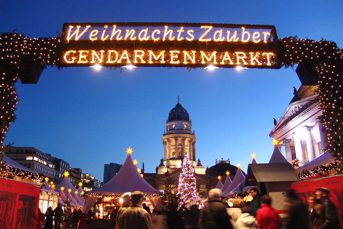Christmas market on Gendarmenmarkt, Berlin, Germany