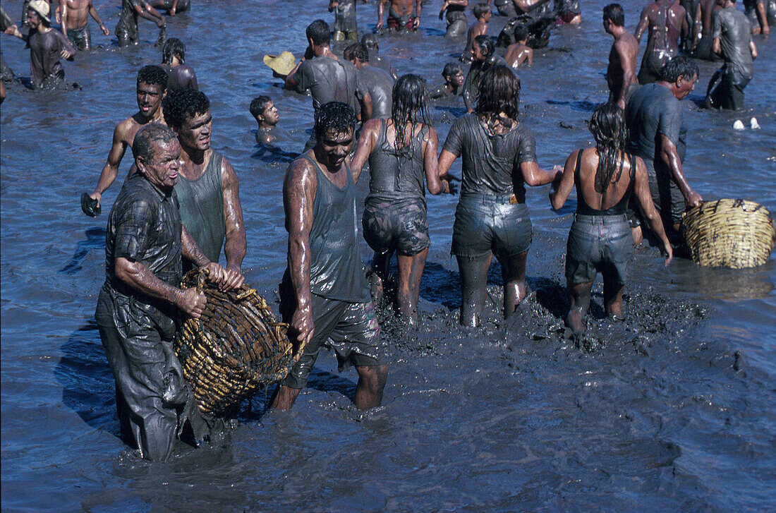 El Charco, Fest des Teiches, San Nicolas de Tolentino Gran Canaria, Kanarische Inseln