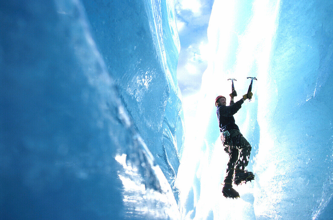 Ice Climbing, Briksdalgletscher, Westl. Mittel- Norwegen