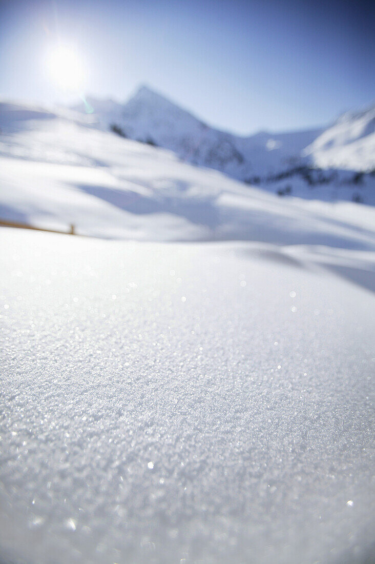 Neuschnee, Kühtai, Tirol, Österreich