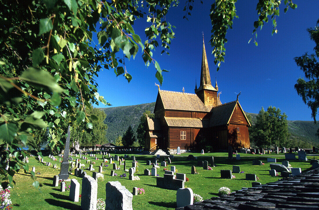 Stabkirche, Lom, Westliches Mittel-Norwegen