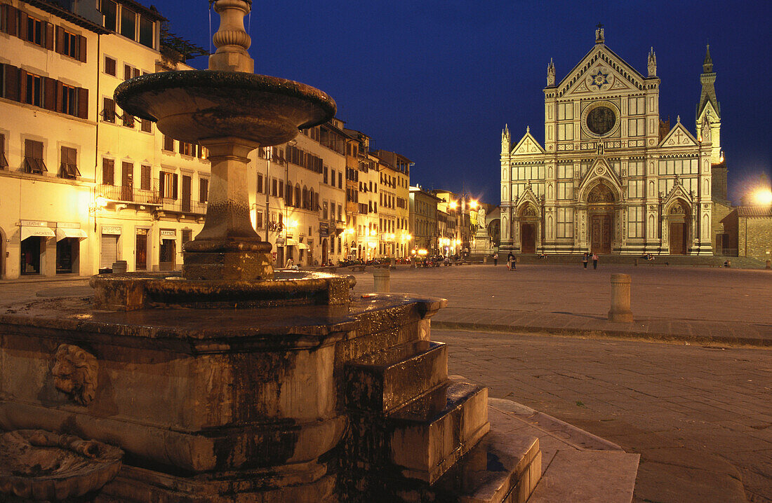 Piazza Santa Croce, Florenz, Toskana, Italien