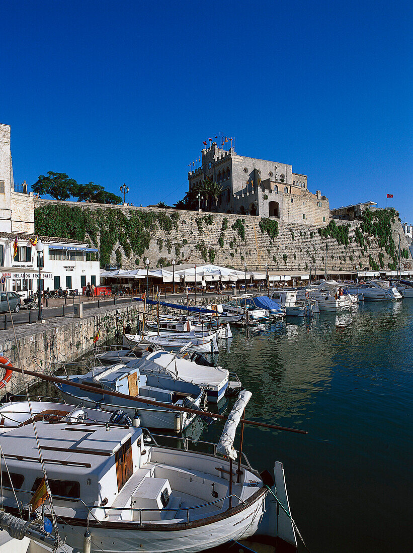 Ciutadella harbour, Minorca, Spain