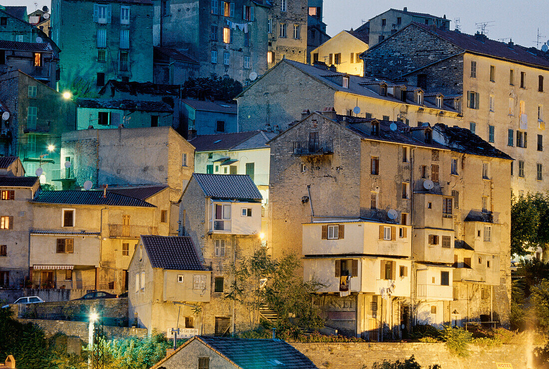 Corte, Stadt in den Bergen von Korsika, Frankreich