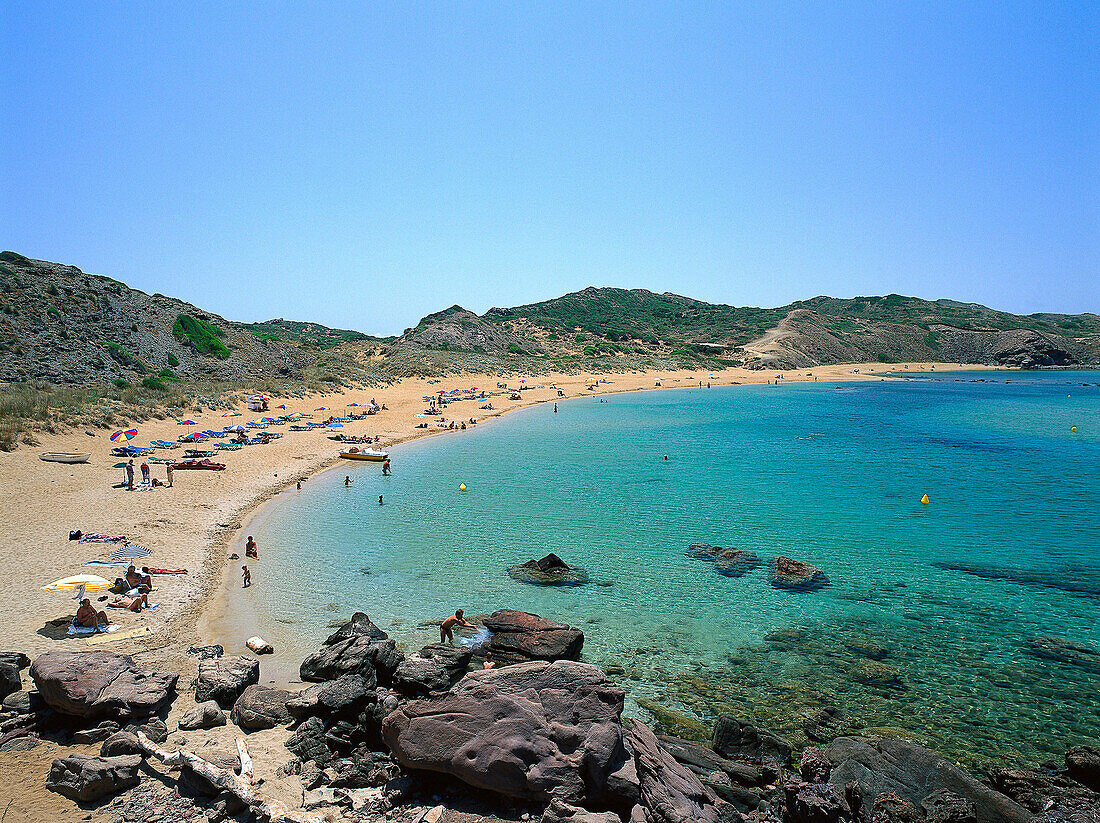 Bay at Platja de Cavalleria, Minorca, Spain