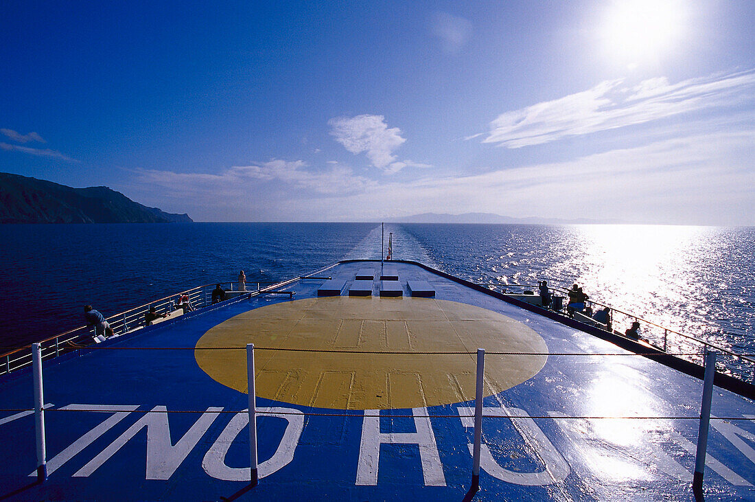 Ferry boat from Bastia to Livorno, Corsica, France