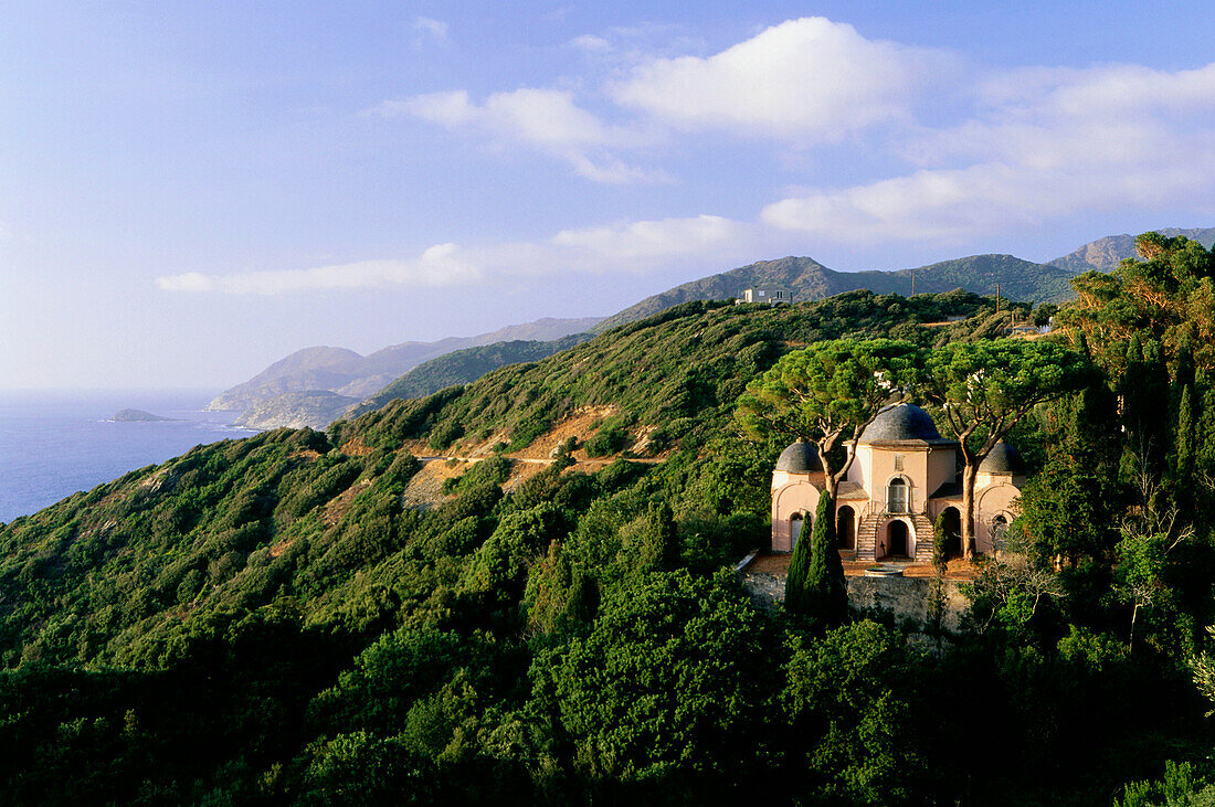 Mausoleo Tombeau Famille Piccioni, Nonza, Cap Corse, Corsica, France