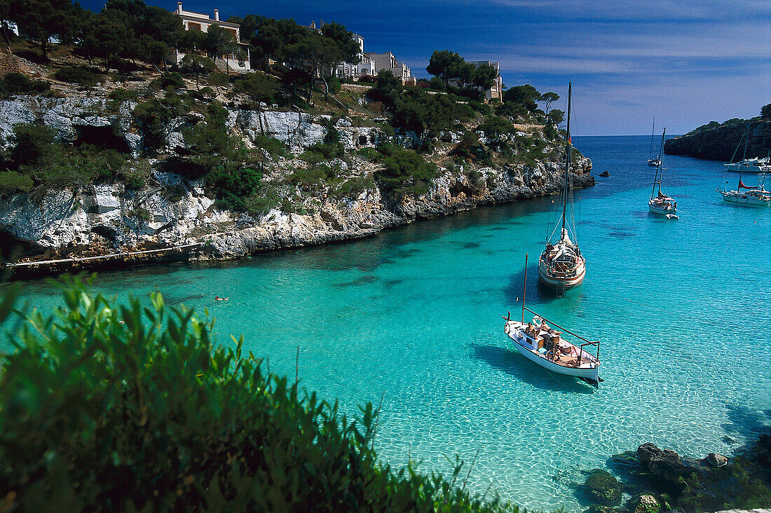 Sailingboats, Cala Pi, Mallorca Balearic Isl., Spain