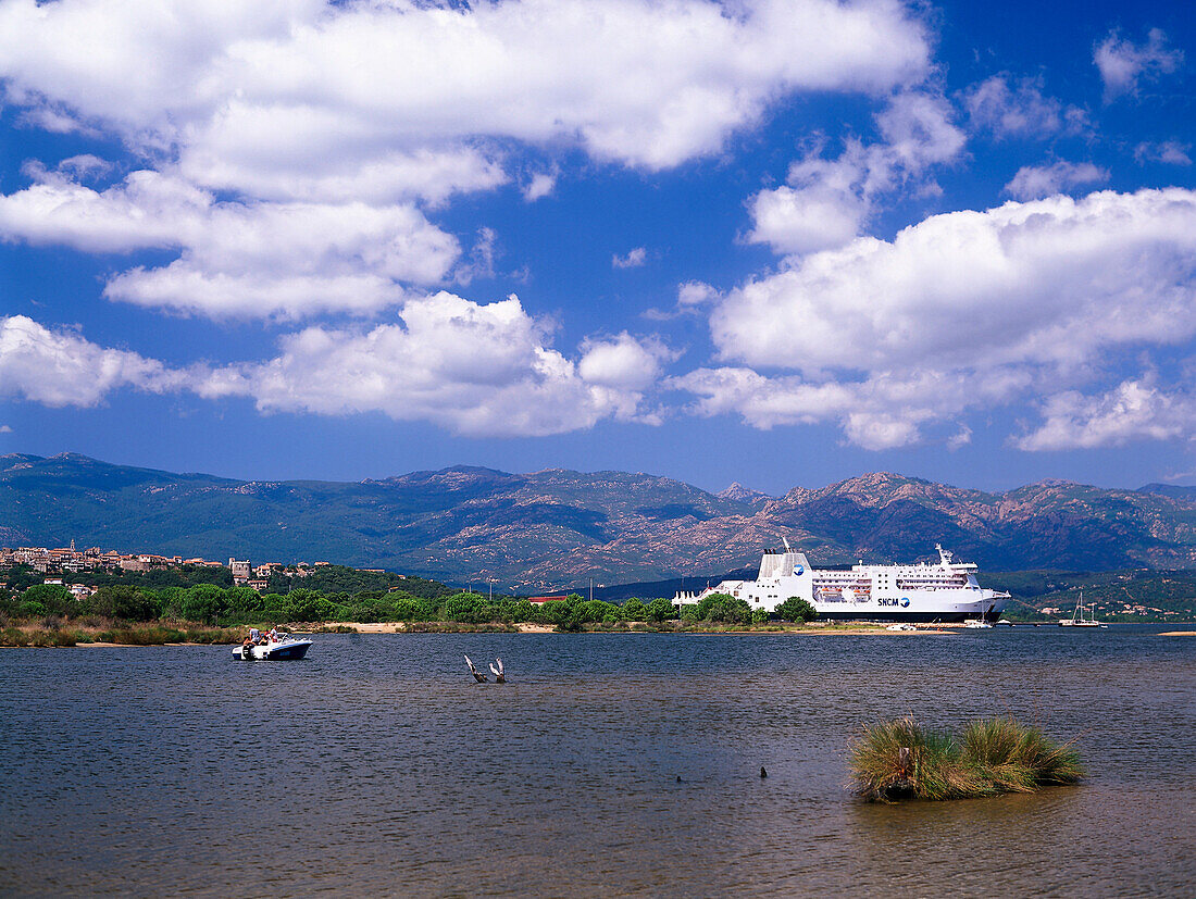 Ferry boat, Porto-Vecchio, Corsica, France