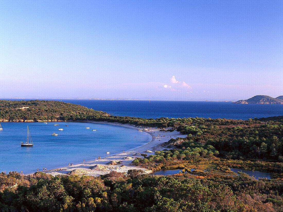 Plage de Palombaggio, Strand, Ostküste bei Porto-Vecchio Korsika, Korsika, Frankreich