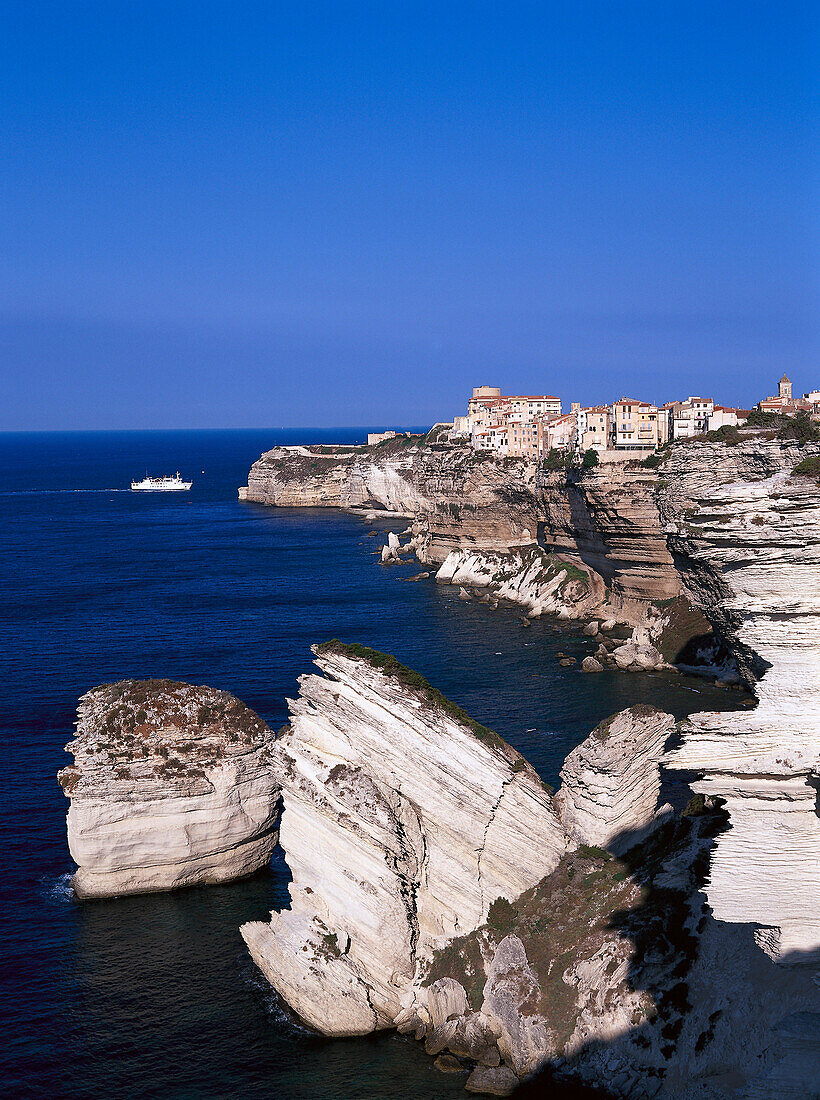 Bonifacio, Falaises, Kliffe, Bonifacio Korsika, Korsika, Frankreich