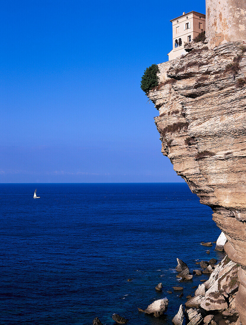 Bonifacio, Falaises, cliff, Bonifacio Corsica, France