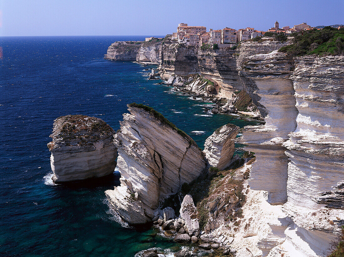 Bonifacio, Falaises, cliff, Bonifacio Corsica, France