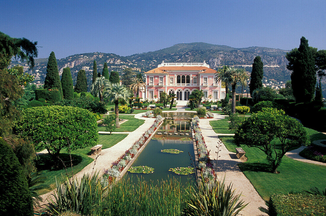 Villa Ephrussi de Rothschild, Cap Ferrat, Côte d'Azur, Provence, Frankreich