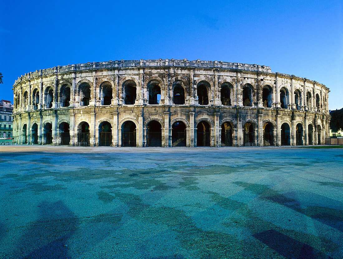 Arenes Amphitheater, Nimes, Gard, Provence, France