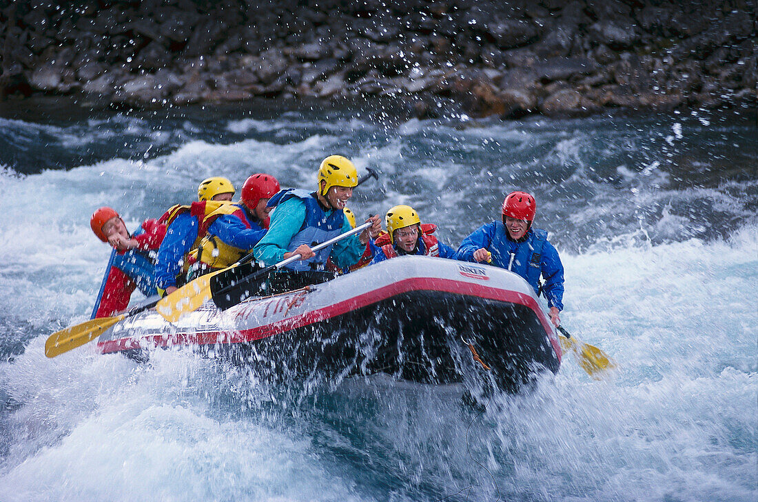 Rafting on the River Otta, Oppland, Norway