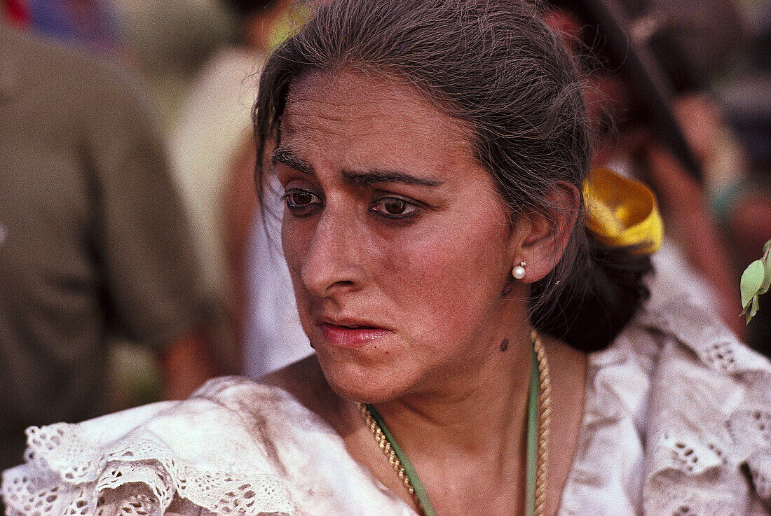 Exhausted pilgrim, Raya Real, Andalusia, Spain