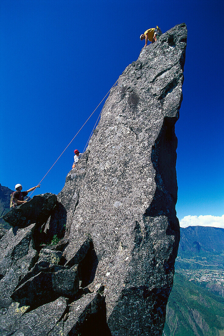 Climbing, Trois Salazie, La Réunion Indian Ocean