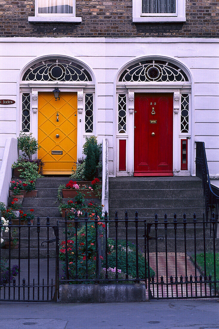 Georgian front doors, Dublin, Ireland