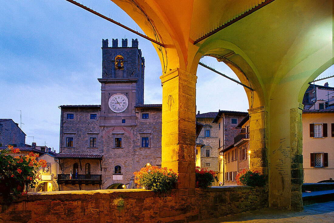 Piazza della Republica, Cortona Tuscany, Italy