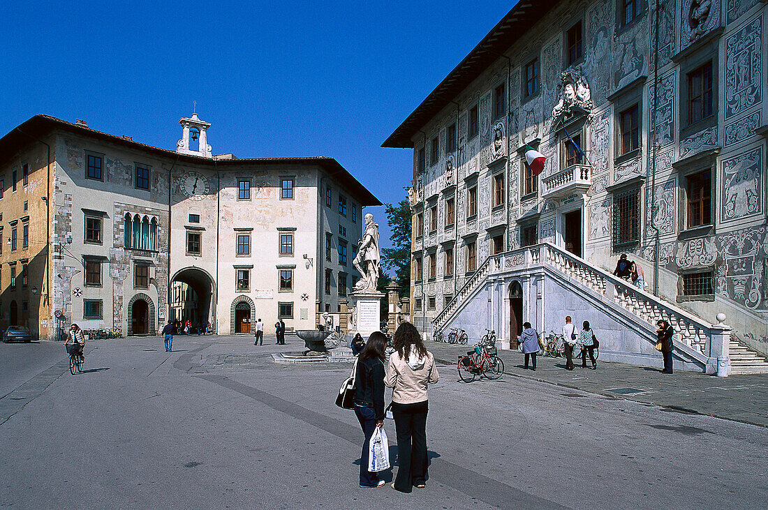 Palazzo, Piazza dei Cavalieri, Pisa, Tuscany, Italy