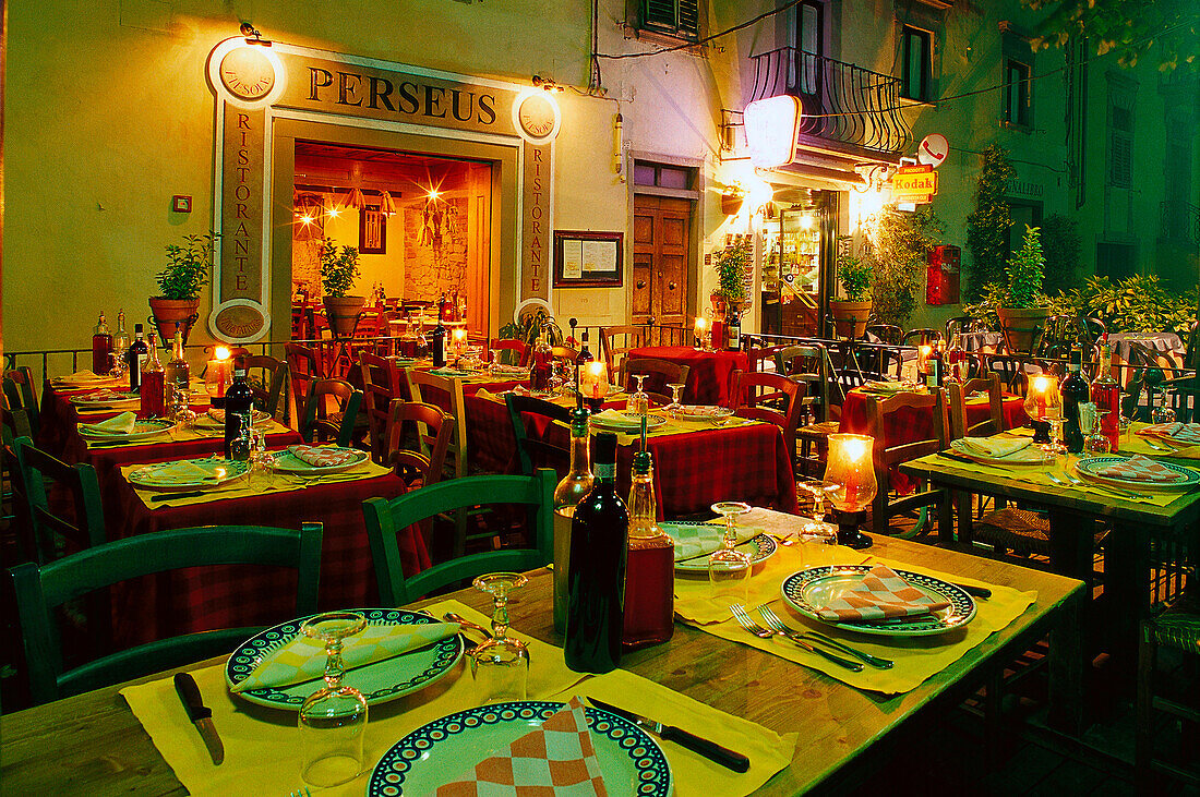 Restaurant Perseus, Piazza Mino, Fiesole Tuscany, Italy