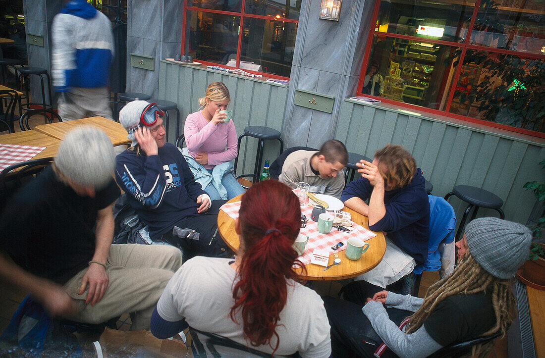 Teenager at Cafe Bubblan, Apres Ski, Are Sweden