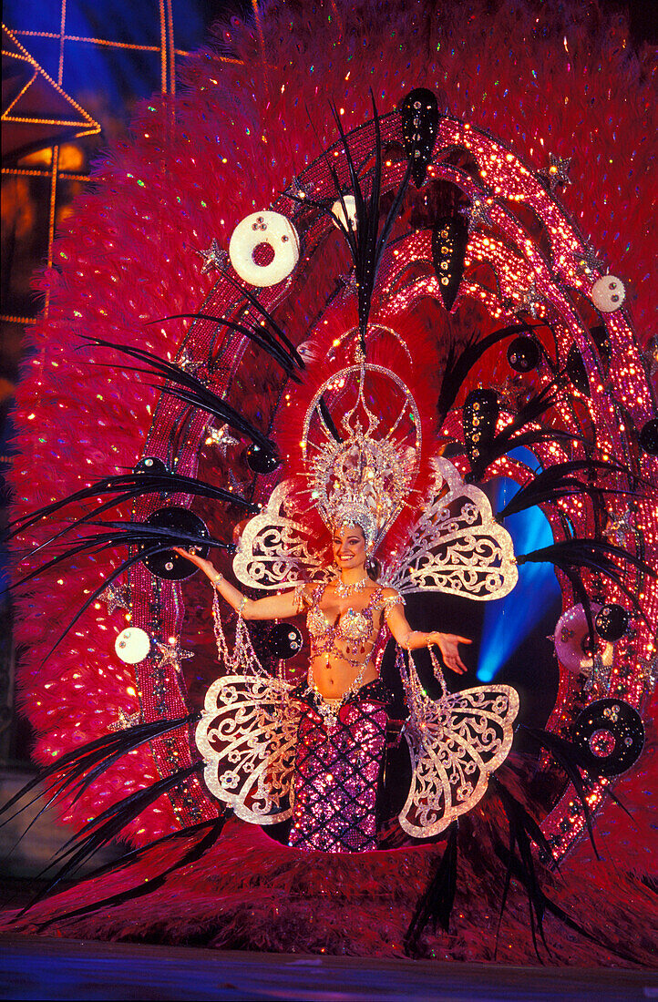 Gala zur Wahl der Karnevalskönigin, Carnival Canary Islands, Spain