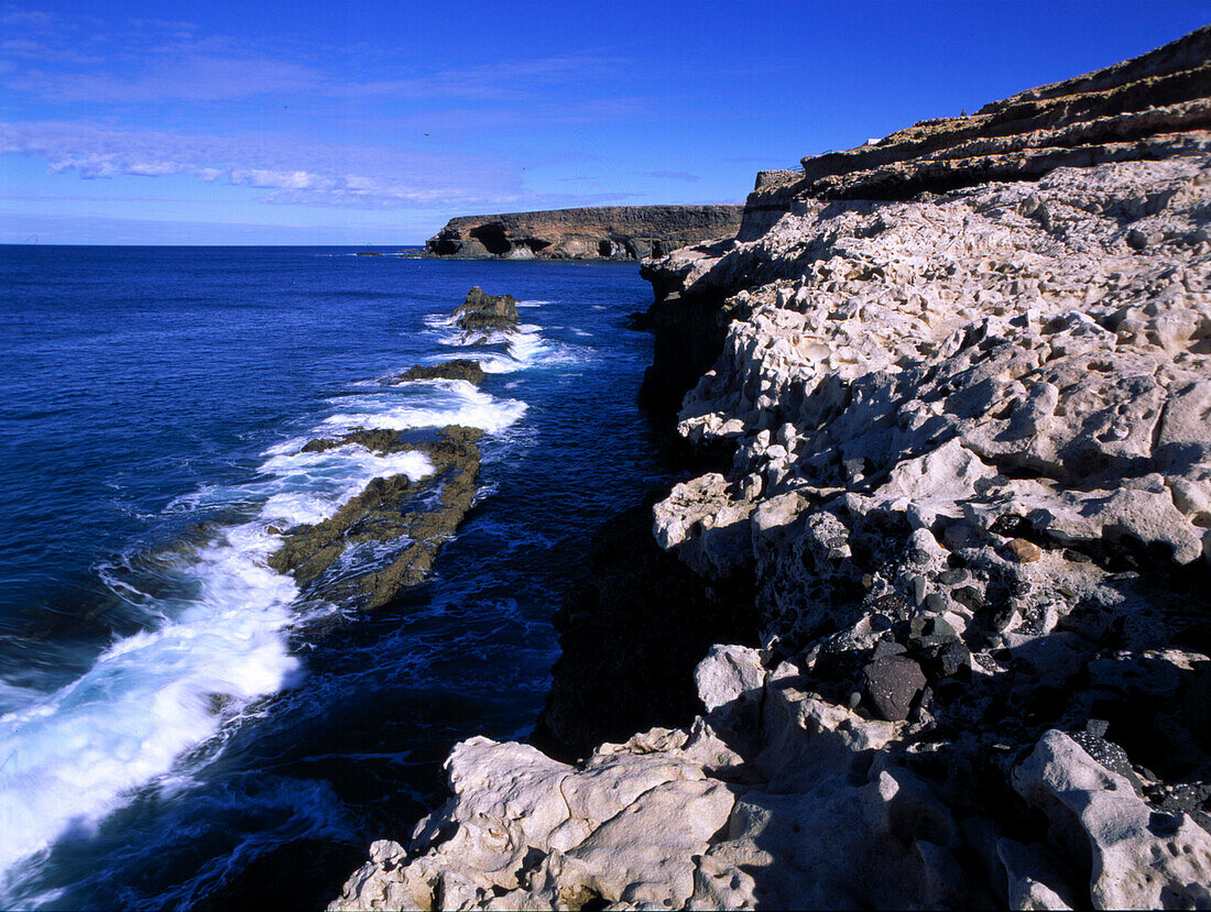 Küste vom Mirador de la Pena, bei Ajuy, Fuerteventura Kanarische Inseln, Spanien