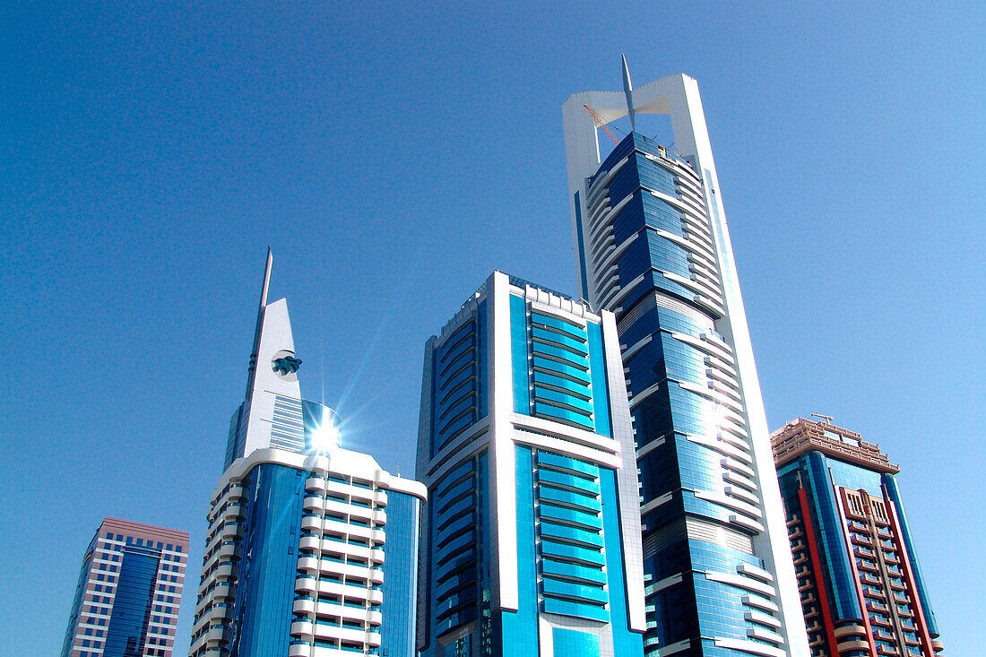 Skyscrapers, Sheik Zayed Road, Dubai, United Arab Emirates