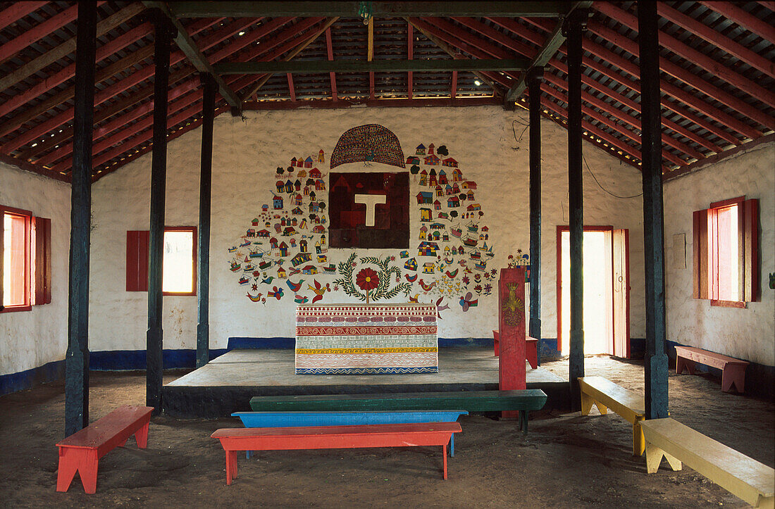 Kirche, Mancarrón, Ernesto Cardenáli, Solentiname-Inseln, Nicaragua-See Nicaragua