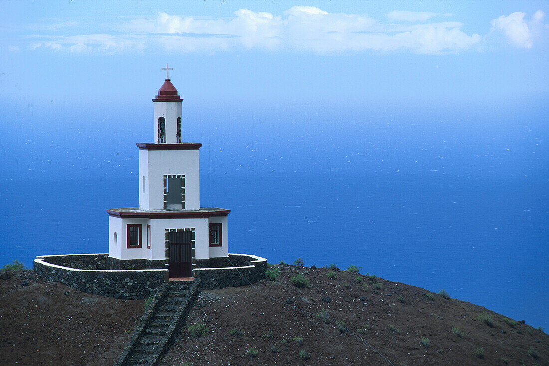 Glockenturm am Atlantik, Kirche, Frontera, El Hierro, Kanarische Inseln Spanien