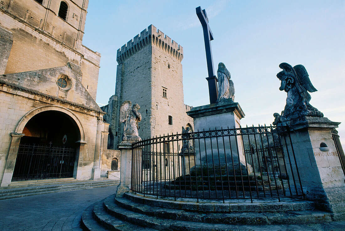 Palace of the pope, Palais des Papes, Avignon, Vaucluse, Provence, France