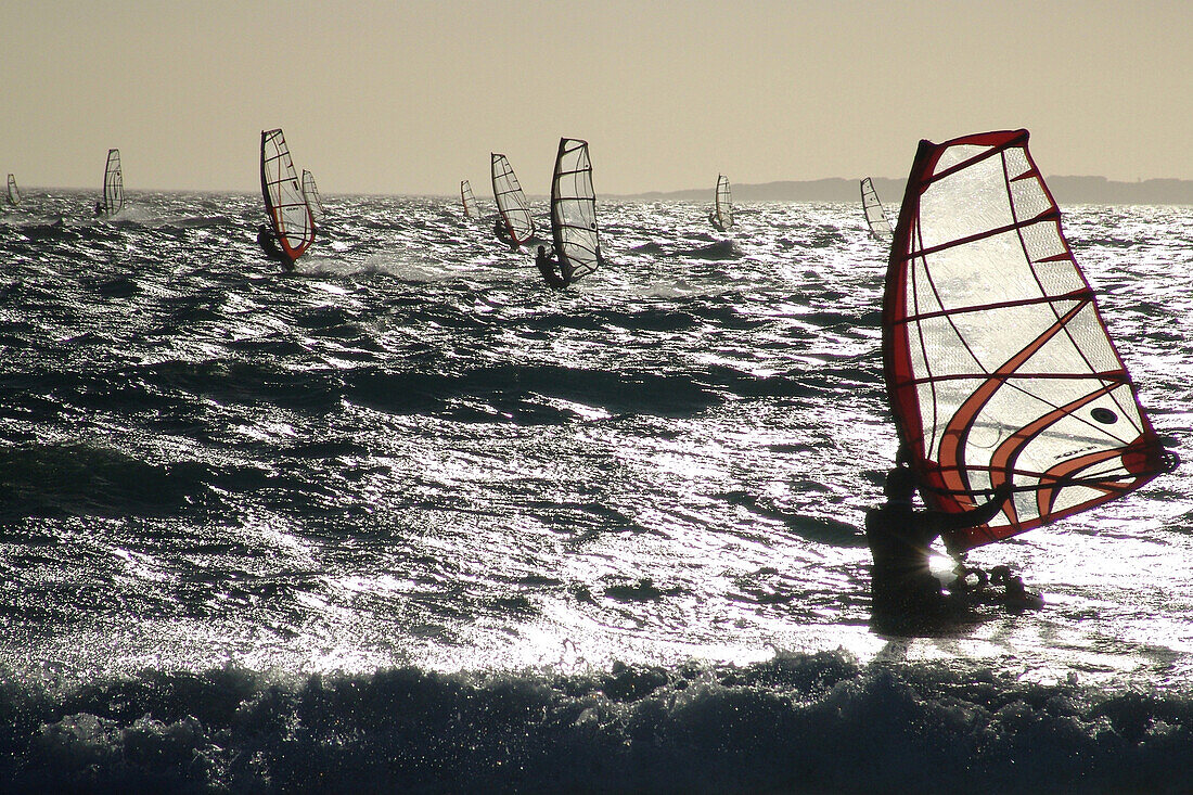 Windsurfer, Kapstadt, Südafrika