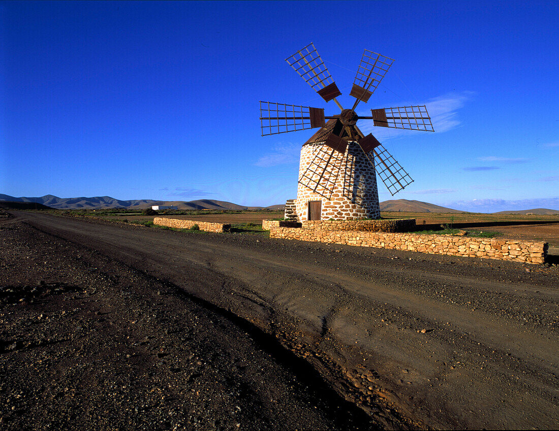 Windmühle, Tefía, Fuerteventura Kanarische Inseln, Spanien