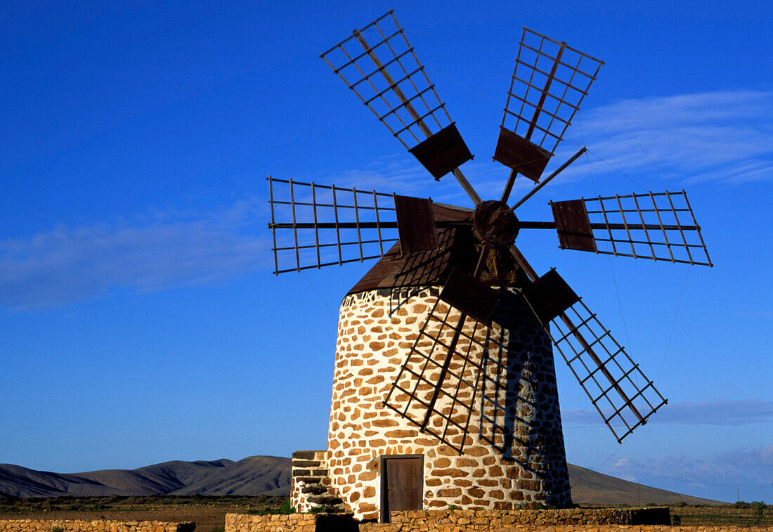 Windmühle, Tefía, Fuerteventura Kanarische Inseln, Spanien