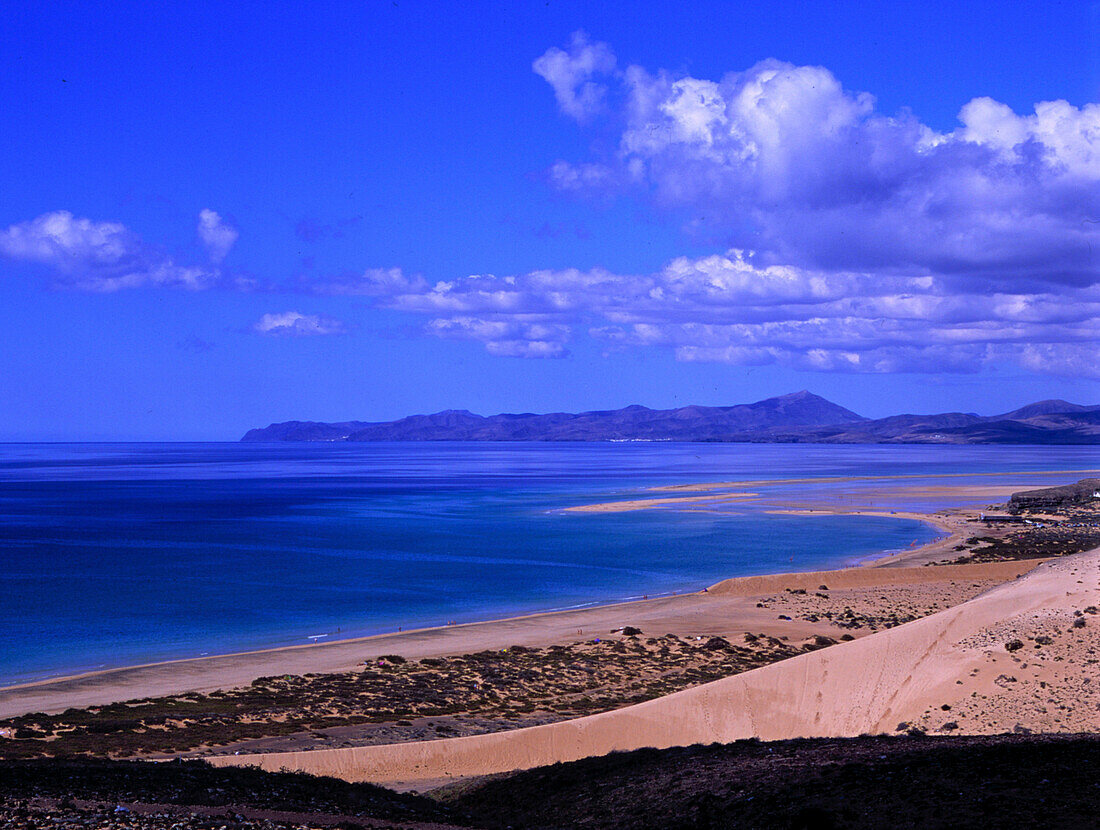Playa de Sotavento de Jandía, Halbinsel Jandía, Fuerteventura Kanarische Inseln, Spanien
