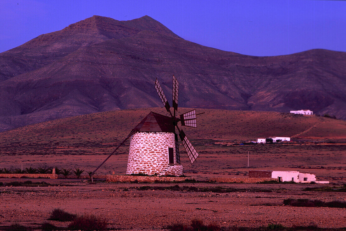 Windmuehle, Tefia, Fuerteventura, Kanarische Inseln Spanien, Europa