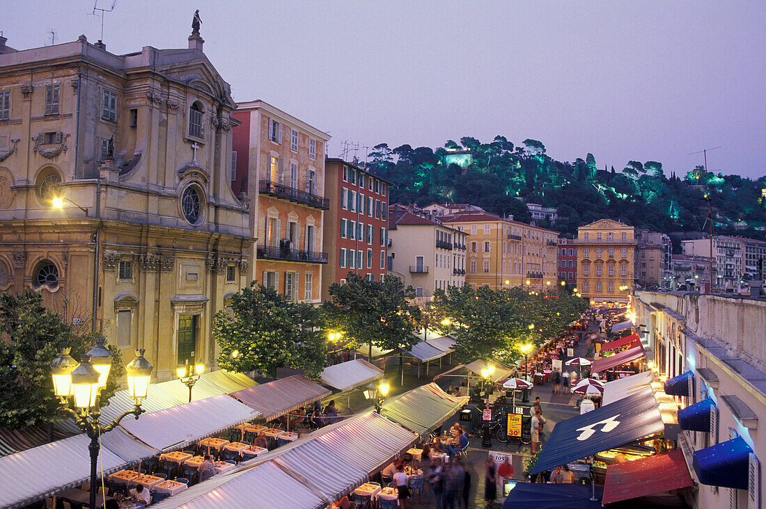 Cours Saleya, Nice, Cote d'Azur, Provence, France